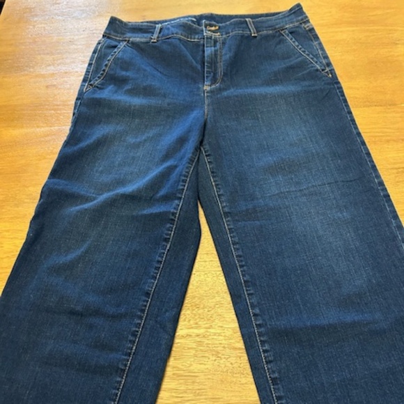 Talbots high-waisted cropped jeans, size 10 - Picture 1 of 5